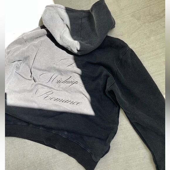 NWT Club Paradise Midnight Hoodie Vintage Black - Romance Embroidered - Size XL - Picture 3 of 9